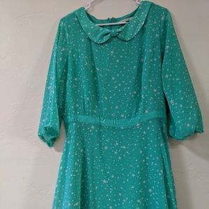 🌻Lauren Conrad Teal Star Dress